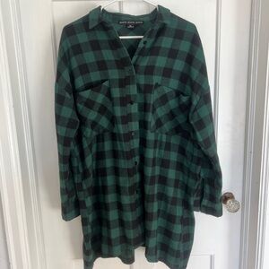 Plaid green shirt